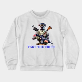 Fortnite inspired male dog warrior Crewneck Sweatshirt